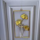 Decoracion Metalica Inoxidable florero de pared rectangular  30X155Cm