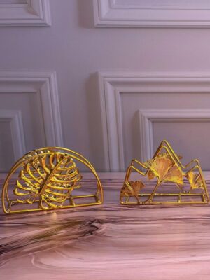 Servilletero Dorados 11.5X7.5X4Cm/