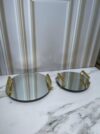 Set Bandejas Tipo Espejo X2 unidades Circulares