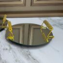 Set Bandejas Tipo Espejo X2 unidades Circulares