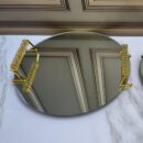 Set Bandejas Tipo Espejo X2 unidades Circulares