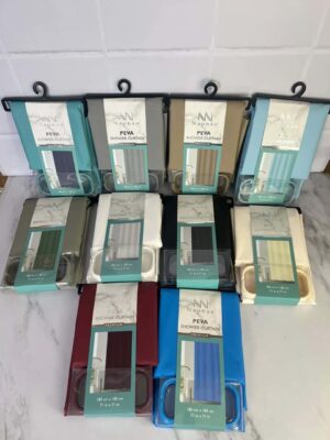 Cortina Para Baño PEVA Colores Lisos