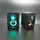 Parlantes Para Pc con luz, conexión USB