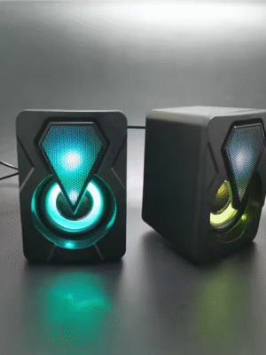 Parlantes Para Pc con luz, conexión USB