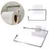 Gancho Adhesivo Para Papel Higienico Metalico Inoxidable