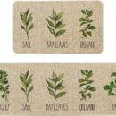 Set de tapetes de lino: Elegante, absorbente y duradero. Perfecto para tu cocina. Especias